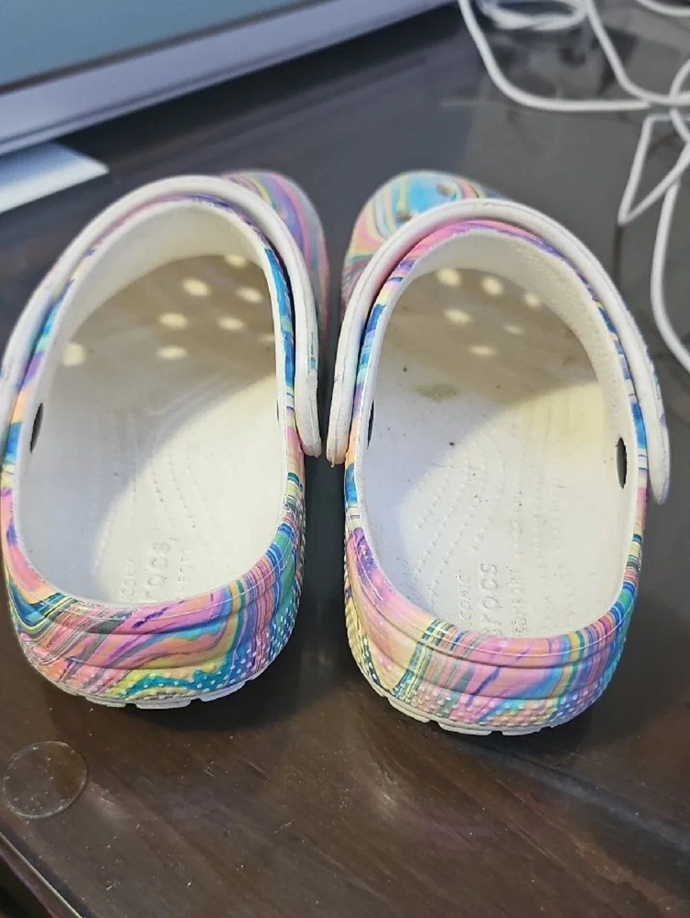 CROCS colorful swirl